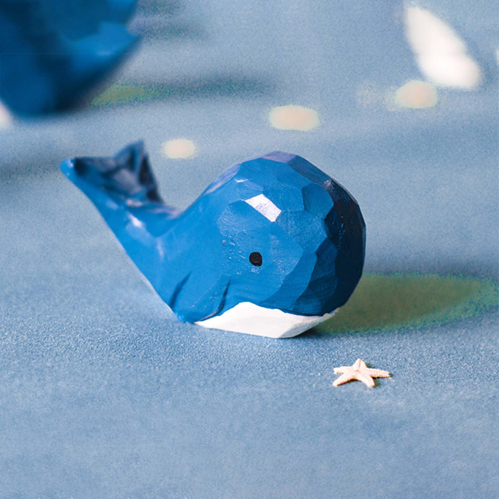 古木木彫 クジラ 10225806040 くじらのオブジェ 3体1セット 白鯨 木製